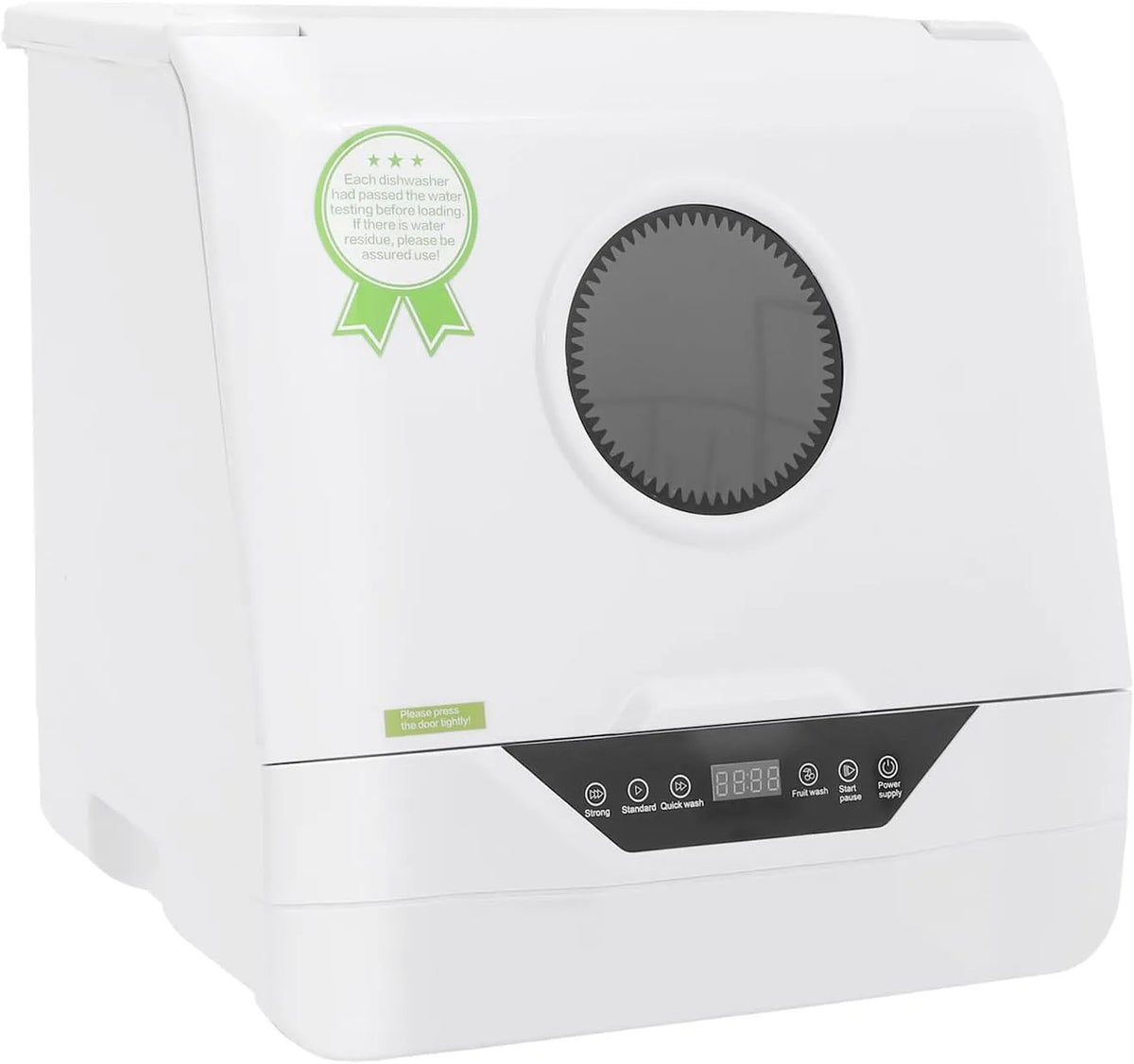 Geschirrspüler, Fassungsvermögen 6L Tischgeschirrspüler Mini 800W, 4 Waschprogrammen, Leistung 800W, kleine Spülmaschine mit LED-Anzeige