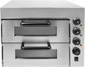 Doppel Professioneller Pizzaofen, Leistung 3000 W Pizzaofen Elektrisch, Kommerzieller Pizza Oven 350℃, Brot und Backwaren