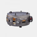 Backofen AF022, AKEL Elektrischer runder Ofen Mini, Pizzaofen, tragbar, Silber