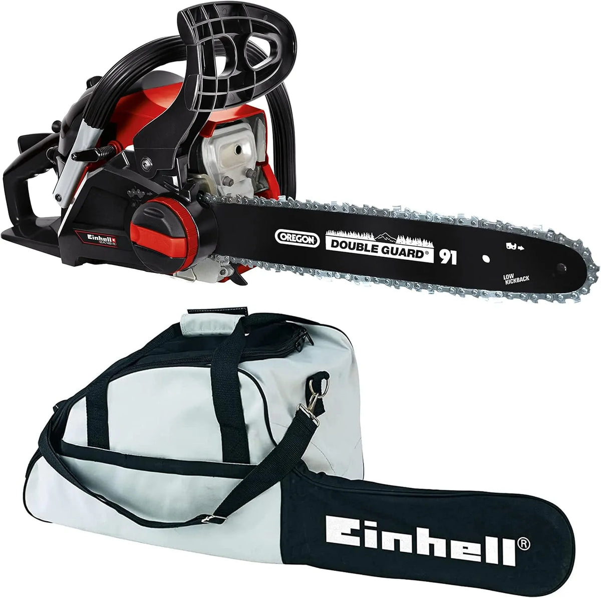Einhell Modell GC-PC 1435 I 2-Takt-Motor 11000, Benzin-Kettensäge TC Set, Leistung 1,4 kW, Benzin 260 l, Öl 210 ml, Schwert 350 mm, luftgekühlt, min