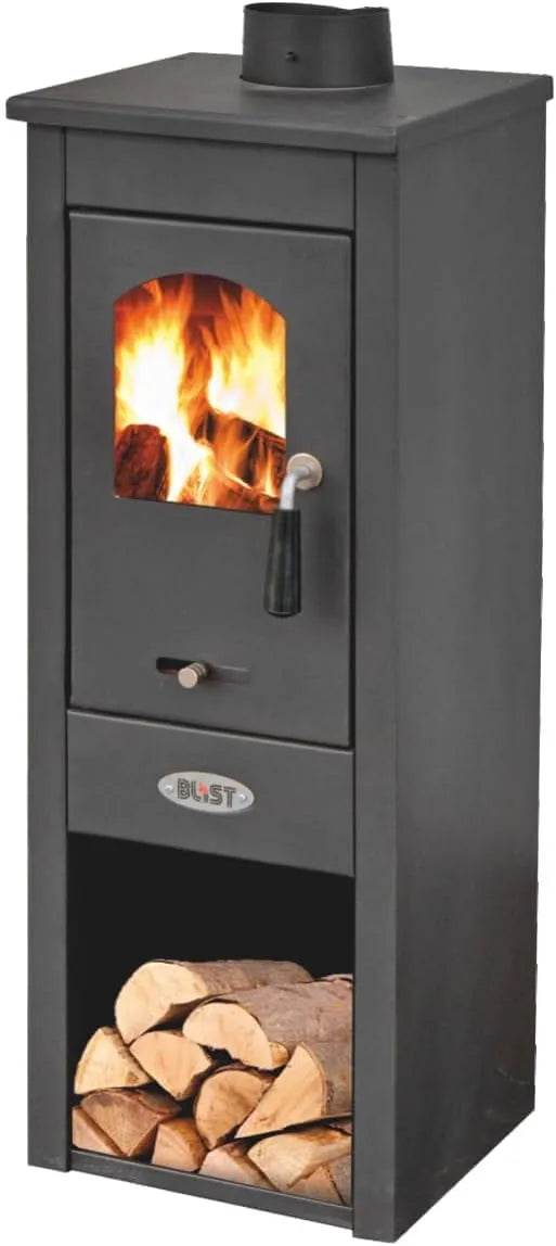 Kaminofen Blist, Leistung 7 kW, Mod. Lux Lm, Holz, Gusseisen, in Schwarz