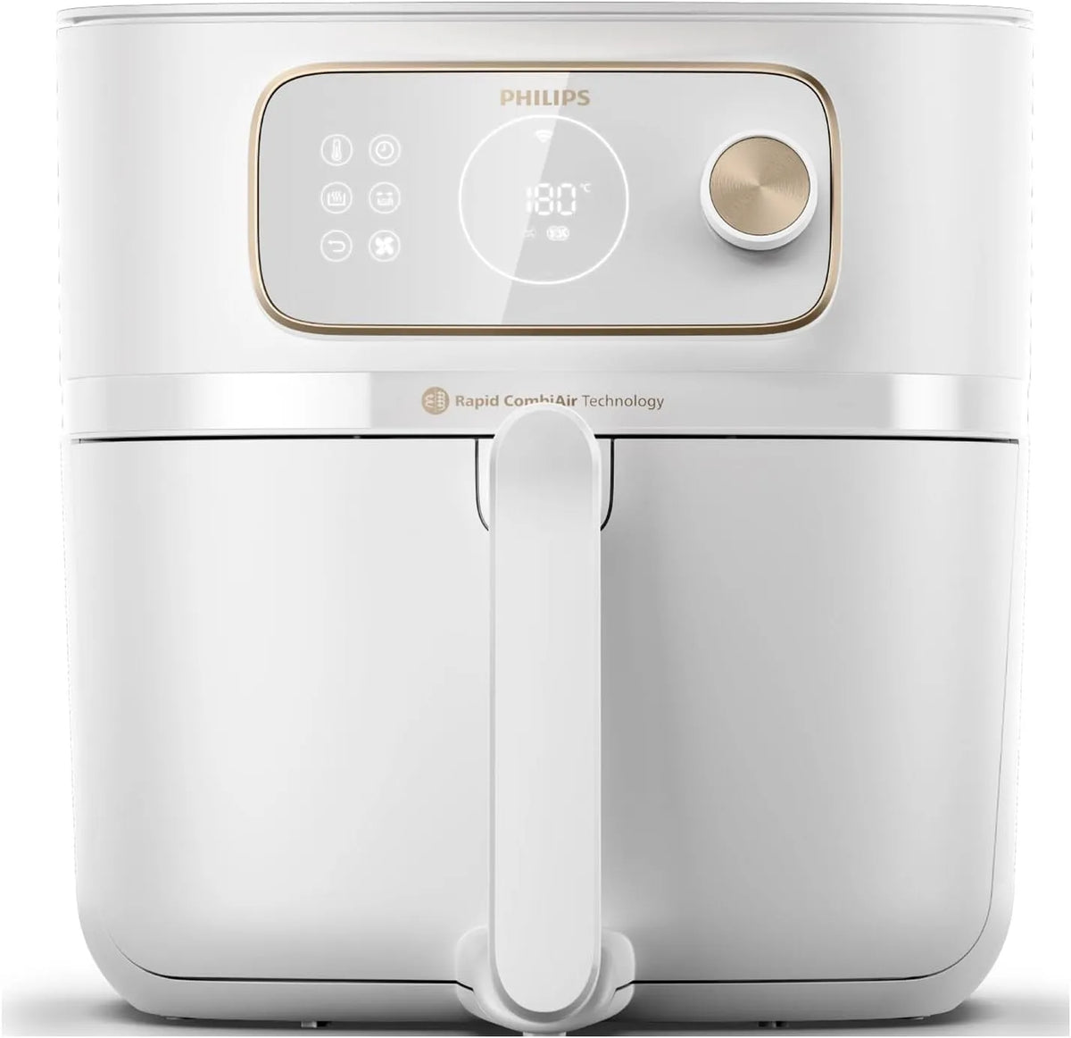 Philips Heißluftfritteuse 7000 22-in-1-Heißluftfritteuse HD9876/20, Fassungsvermögen 8,3 l, Gewicht 2 kg, Airfryer Combi -Serie XXL, WiFi-Verbindung