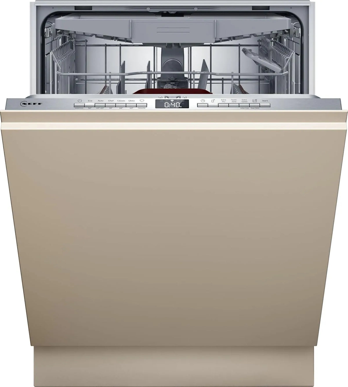 Neff Geschirrspüler S155EVX04E, Favoriten Programm, Flex II Korbsystem, Open Dry automatische Türöffnung, N 50, Smarter Vollintegriert 60 cm