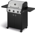 Gasgrill 89396 Enders, Leistung 9,6 kW, doppelwandige Garhaube, integriertes Thermometer, Chicago Next 3, 3-Edelstahlbrenner, Gussrost