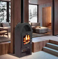 Kaminofen 56311, Leistung 9kW Holzofen Kachelofen Heizofen Ofen Kamin A+ AWZ