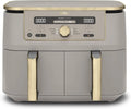 Ninja Heißluftfritteuse DZ400EUSTGD, 2 Schubladen, 6-in-1, Fassungsvermögen 9,5L, Dual Zone Digital Air Fryer, Max Crisp, Heißluft-Frittieren, Rösten