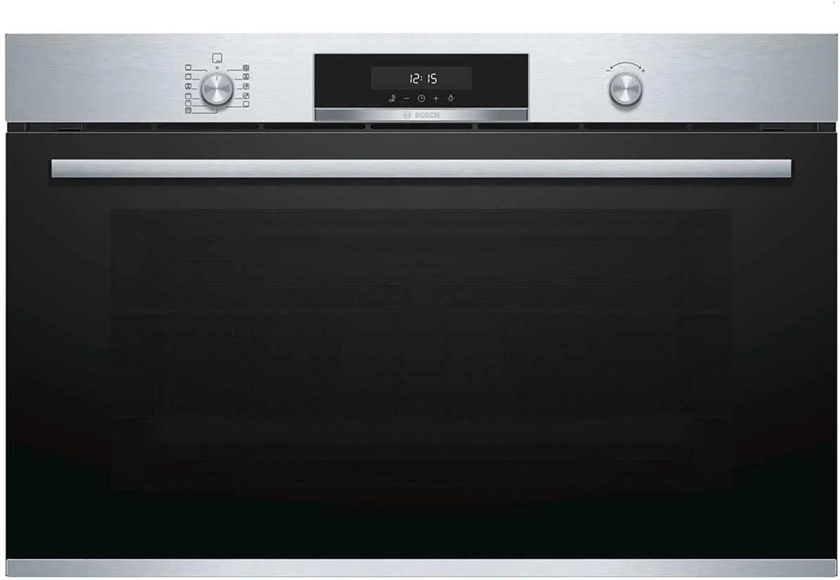 Bosch Backofen VBD5780S0, 60 x 90 cm extra breit, Pyrolyse Selbstreinigung, Versenkknebel, Serie 6 Einbau, 1-fach ebenunabhängiger Teleskop-Auszug