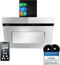 Dunstabzugshaube PLOOM6005M KKT KOLBE A+++, Smart WiFi App WLAN, Nachlaufautomatik, RGBW LED-Beleuchtung, 60 cm 782 cbm, SensorTouch