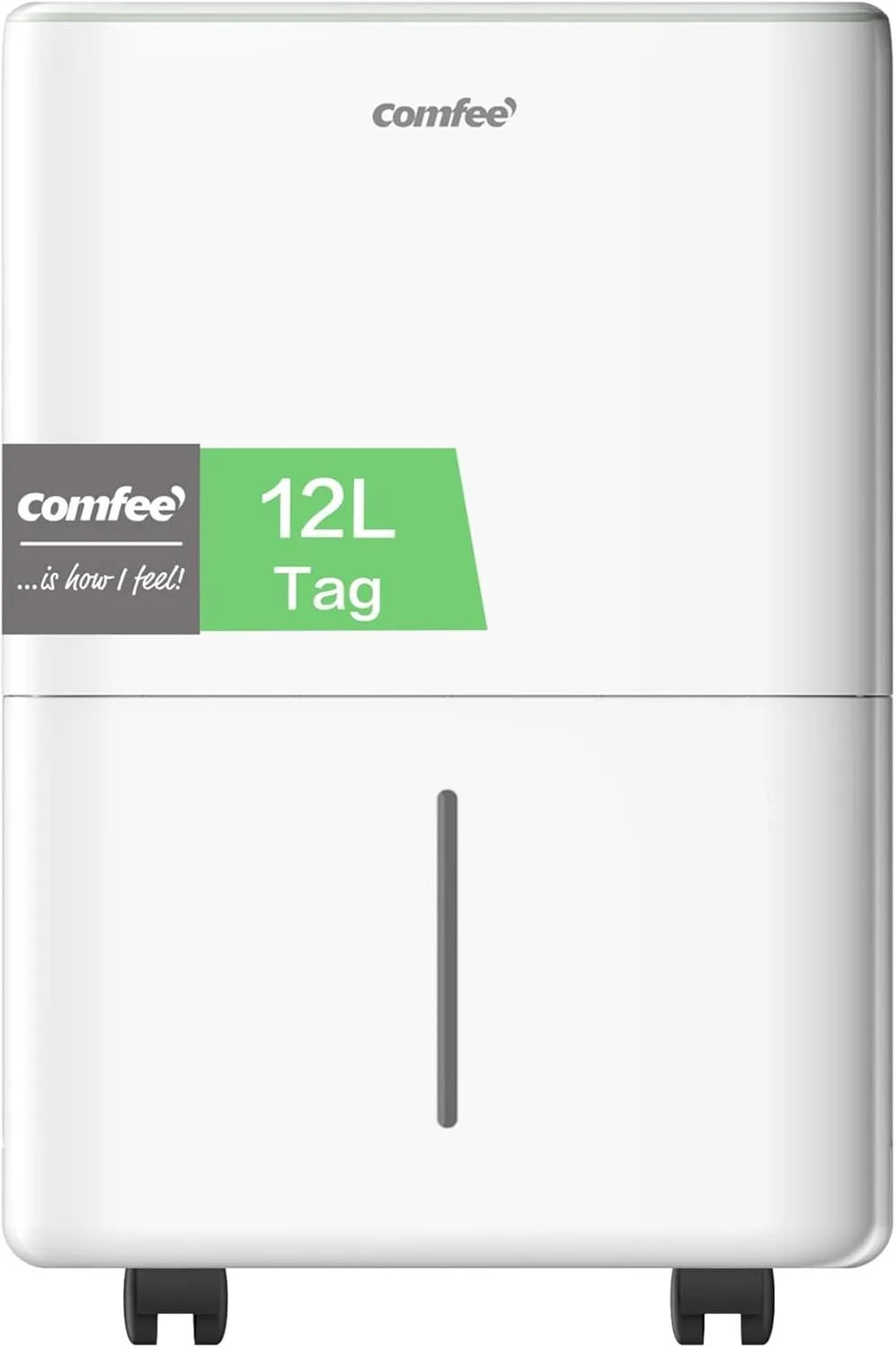 Comfee Luftentfeuchter CDDOE-12DEN7-QA3, Fassungsvermögen 12 Liter, Geeignet für Räume von ca. 50 Kubikmetern, 20 Quadratmetern, Kältemittel R290, EU