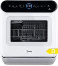 Midea Geschirrspüler, 6+1 Betriebsprogramme, IOT-Steuerung, Mini für Wohnungen, Tischgeschirrspüler für 3 Gedecke, Touch Control