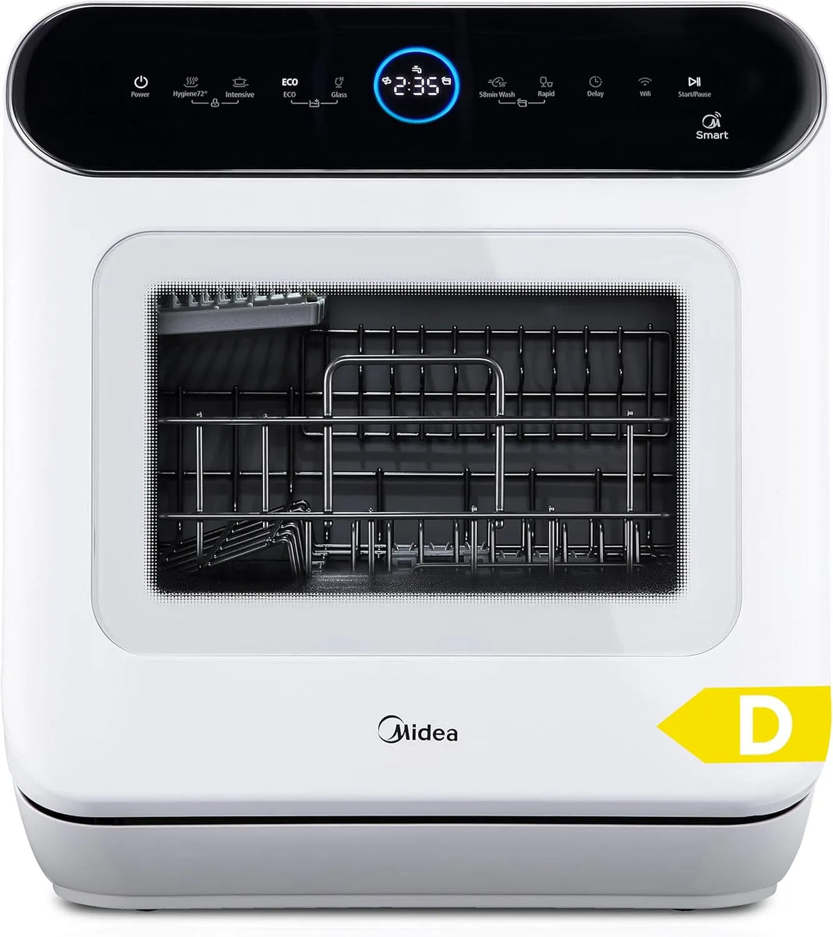 Midea Geschirrspüler, 6+1 Betriebsprogramme, IOT-Steuerung, Mini für Wohnungen, Tischgeschirrspüler für 3 Gedecke, Touch Control