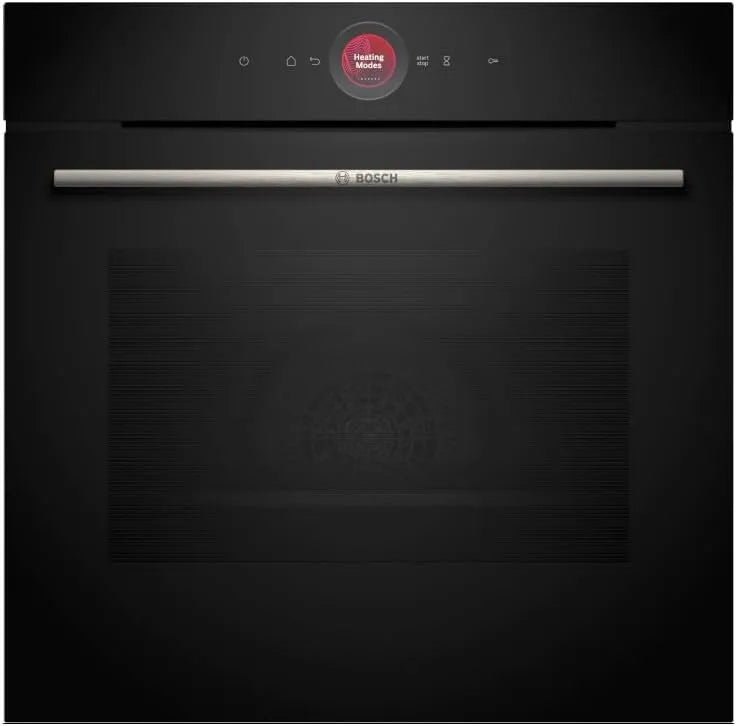 Bosch Backofen HBG7721B2, Serie 8 Smarter Einbau, Maße 60 x 60 cm, 3D Heißluft, Made in Germany, Pyrolyse & Hydrolyse Selbstreinigung, Air Fry