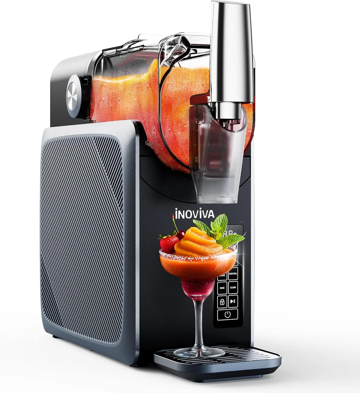 Slush-Maschine S1.2 INOVIVA, Fassungsvermögen 2L Slushie Maschine für Zuhause mit Selbstreinigung, 5 voreingestellte Programme, Kein Eis erforderlich