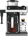 Ninja Modell CFN802EU, Prestige 2-in-1 Filterkaffee- und Kapselmaschine mit integriertem Milchaufschäumer, für Latte, Eiskaffee und Flat White