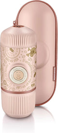 Espressomaschine WACACO Nanopresso tragbar, Reisekaffeemaschine, mit Nanopresso S-Etui, Upgrade-Version von Minipresso, Dark Soul Pink