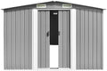 Gerätehaus Model143349, 257x489x181 cm Metall Farbe Grau Gartenhütte