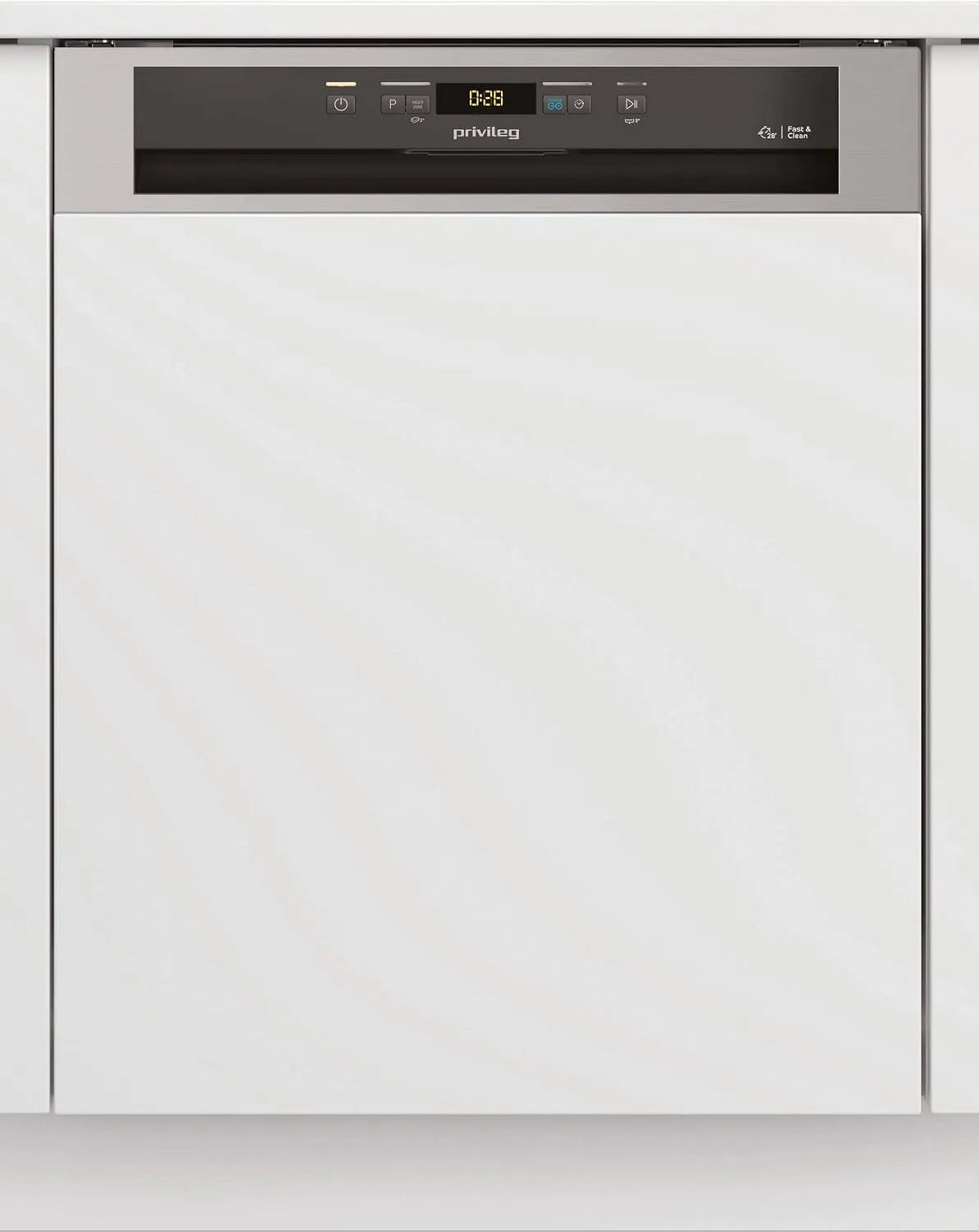 Geschirrspüler 3C24, 14 Maßgedecke, Auto Door, Intensivprogramm, edelstahl, Privileg RBC A X Integrierbarer 60 cm, Fast&Clean 28', Push&Go