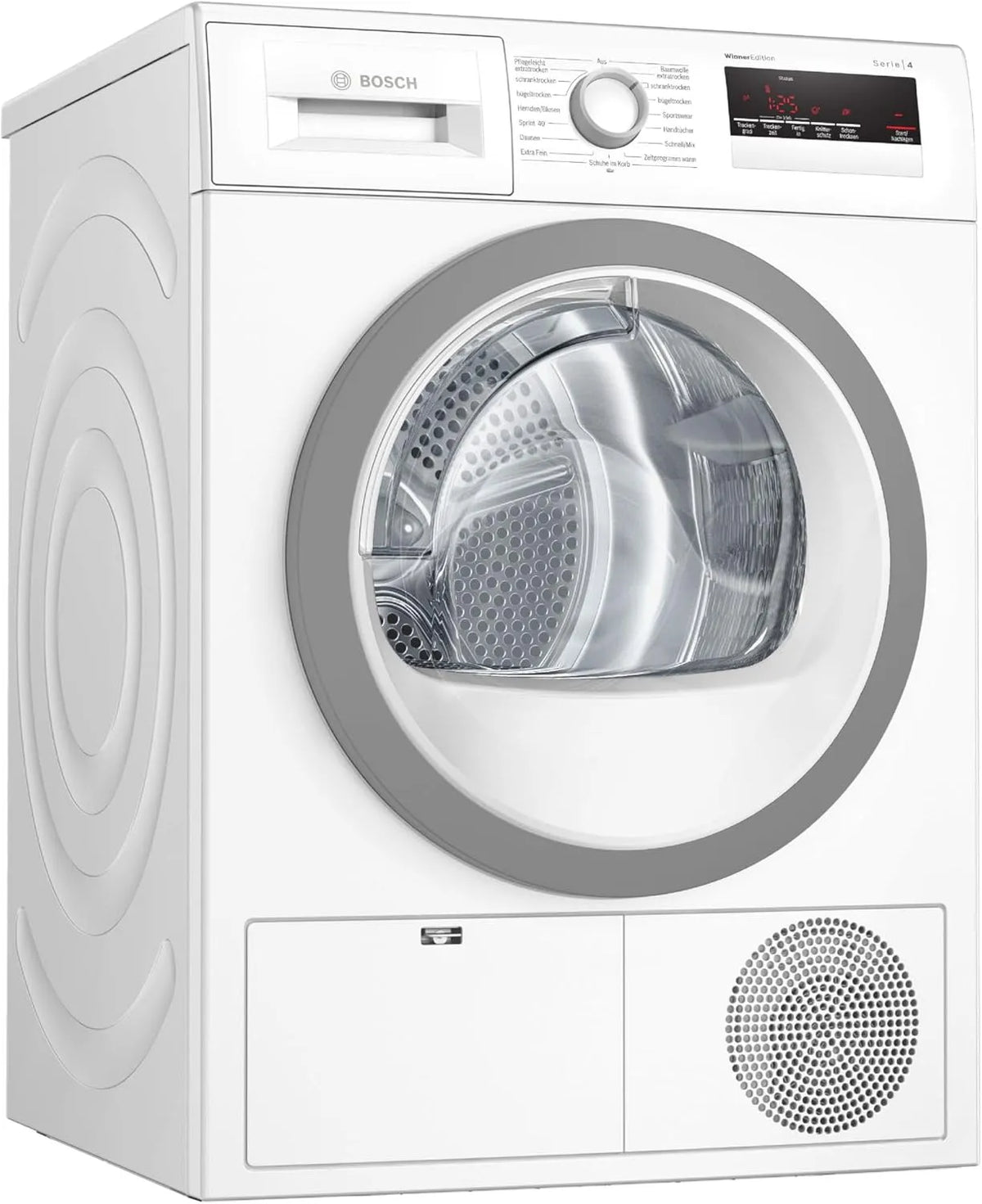 Bosch Wärmepumpentrockner WTH85VWIN, 236 kWh pro Jahr, Auto Dry, Sensitive Drying-System, Weiß, Serie 4 für 8 kg Wäsche, Leistung 4 W