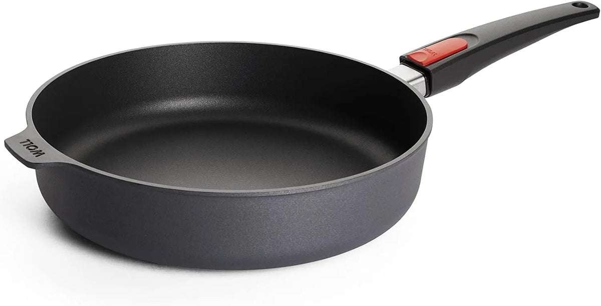 Backofen, Woll, backofenfest, Gas, Bratpfanne, Diamond Lite Hochrandpfanne Ø 28 cm mit abnehmbarem Stiel, Antihaftpfanne aus Aluminiumguss