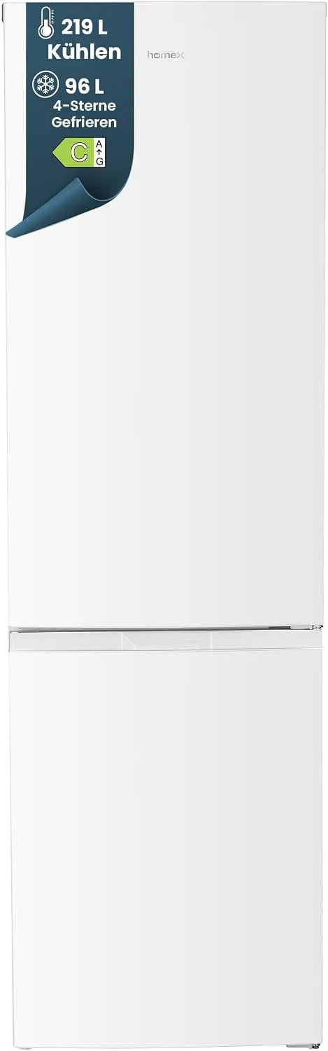 Kühlschrank CFS3151C-W homeX, Fassungsvermögen 315 Liter, 4-Sterne Gefrieren, mit Gefrierfach, Super-Frost-Funktion, groß, leise, EEK C