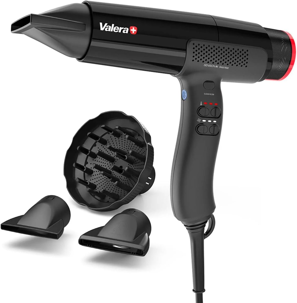 Stromgenerator, Leistung 2000 W, 18 Temperatur, Valera, Leichter Föhn mit Digitalem Motor, Sension AI, Professioneller High-Speed-Haartrockner, Ionen
