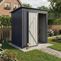 Gerätehaus RAL 7016 Albatros, 2,4 m³, Anthrazit, Geräteschuppen Gartenschrank, Maße 165x86x174cm, abschließbar inklusive. Schloss & Werkzeughaken