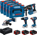 Bosch Modell, PRO 18V System Combo-Kit: GSR 18V-65 18V-285 18V-26, Spannung 18V-80, 4x L-BOXX 136, GAL 12V