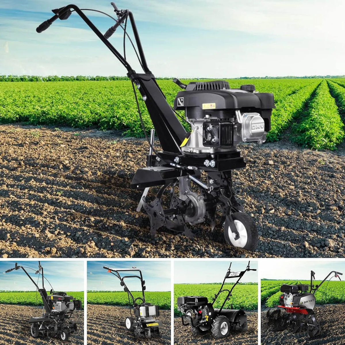 Modell Gartenfräse Benzin 6PS 7PS 25-85cm BRAST Motorhacke, Leistung 1,9kW, Leistung 5,15kW, 6 Modelle, BRB-AF 5500s, Arbeitsbreite
