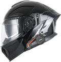 Motorradhelm, Bluetooth Klapphelm, Vollvisierhelm Bluetooth DOT, ECE Genehmigt, Leicht, Klapphelm mit Doppelvisier