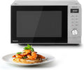 Panasonic Mikrowelle NN-SD36QSEPG, Fassungsvermögen 29 l, Leistung 1000 W, 11 automatische Programme, Solo, automatisches Auftauen, Timer, Silber