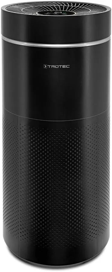 Trotec Luftreiniger, Räume bis 42 m², 5 Gebläsestufen mit Turbo, Memory Funktion, in Schwarz, AirgoClean 171 E, 105 m³, HEPA Filter für Allergiker