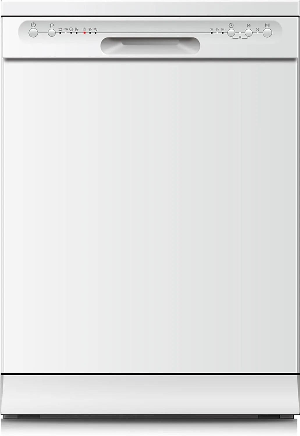 PKM Geschirrspüler GSP12-6E/12, 49 dB, 12 Gedecke, 6 Betriebsprogramme, 2100 Watt, 90 Min, 2 Körbe, 1 ckkorb, Eco