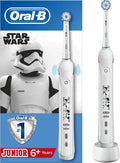 Braun Oral-B Junior Elektrische Zahnbürste, Electric Toothbrush für Kinder ab 6 Jahren, 2 Putzmodi für Zahnpflege, Star Wars, Designed by