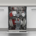 Sharp Geschirrspüler QW-NI14I47DX-DEVollintegrierbarer, 5 Betriebsprogramme, Breite 60cm, 13 Maßgedecke, Halbe Beladung, Startzeitvorwahl, AquaStop
