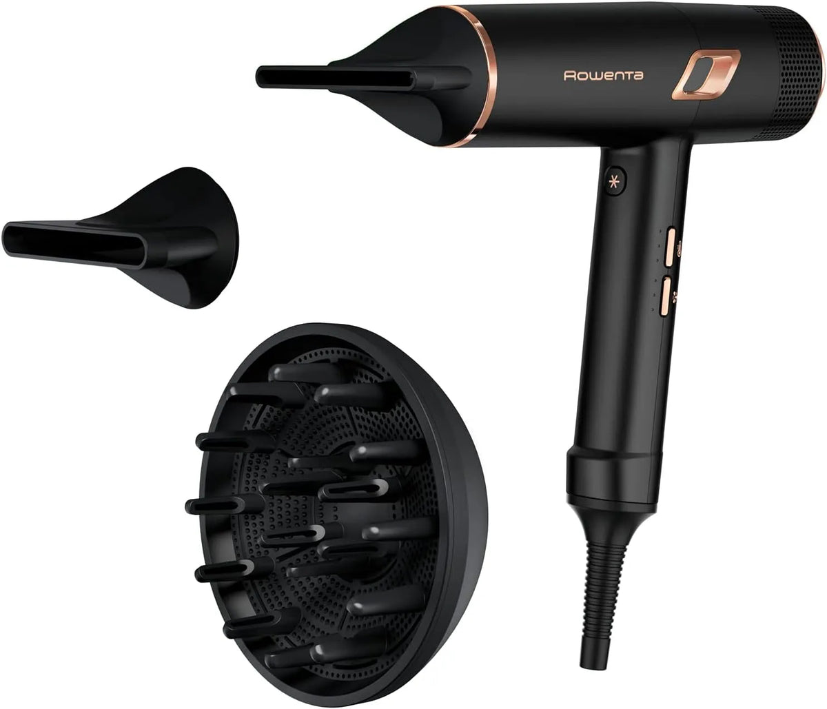 Rowenta Modell 5-mm 9-mm, 2000 Watt CV9920, Ultimate Experience Maestria Haartrockner, langer Glanz, Volumendiffusor, in Schwarz, 6 Einstellungen