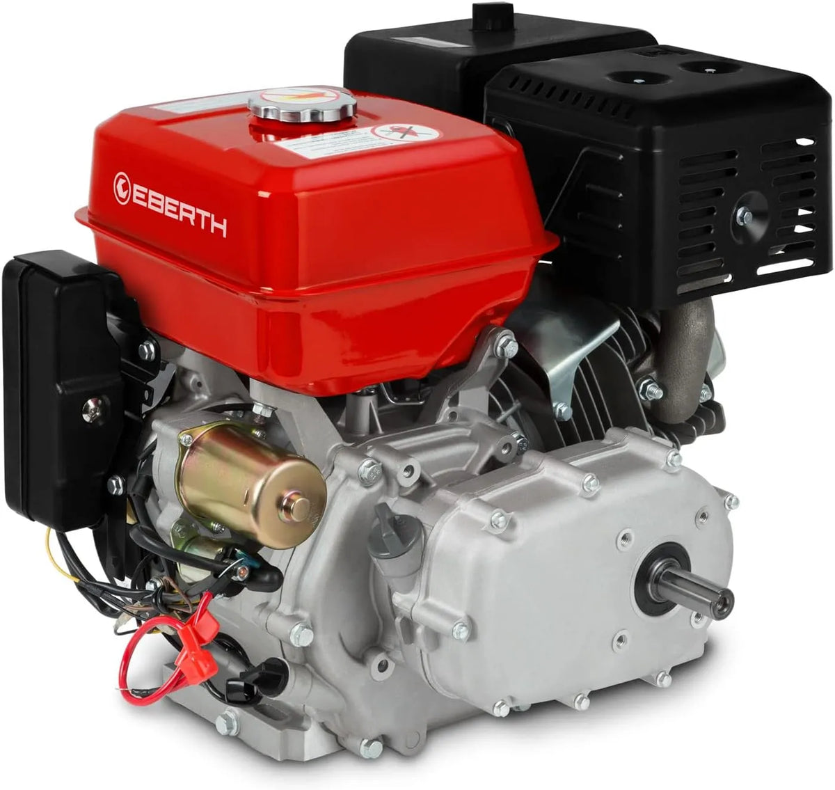 Benzinmotor Standmotor Kartmotor Antriebsmotor mit Ölbadkupplung EBERTH 13 PS, 22 mm Ø Welle, 17ah 12V Batterie, 4-Takt, 1 Zylinder, 389 ccm Hubraum