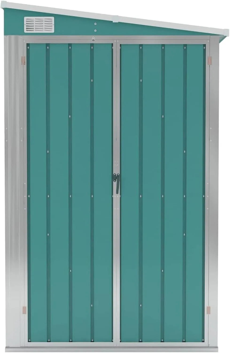 Geräteschuppen, Kunststoffgriff, Verzinkter Stahl, L x B x H, Metall, mit Sperrfunktion Gerätehaus Gartenhaus Gartenschuppen Schuppen Metallgerätehaus