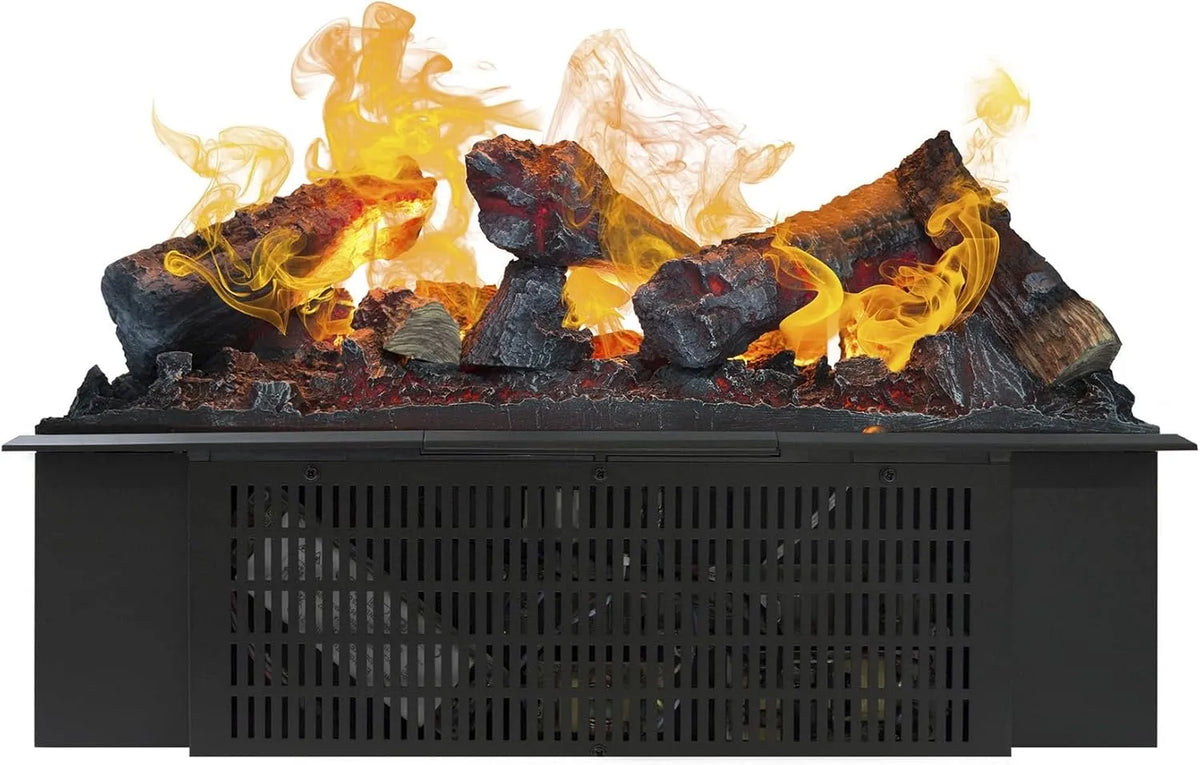 Xaralyn, Wasserdampfkamin Cassette 600, Einbaukamin mit Wasserdampf, einstellbare Flammenhöhe, Fernbedienung