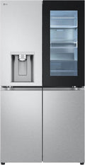 LG Kühlschrank GMG960MBJE, Energieklasse E, Fassungsvermögen 638 L, Side by Side mit InstaView, Crushed Ice und Wasserspender, Total No Frost