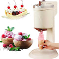 Eismaschine, mit Kompressor und automatischer Softeismaschine 1L, für Zuhause, mit großer, Kapazität für gefrorenen Joghurt, Sorbet, Rezepte, White